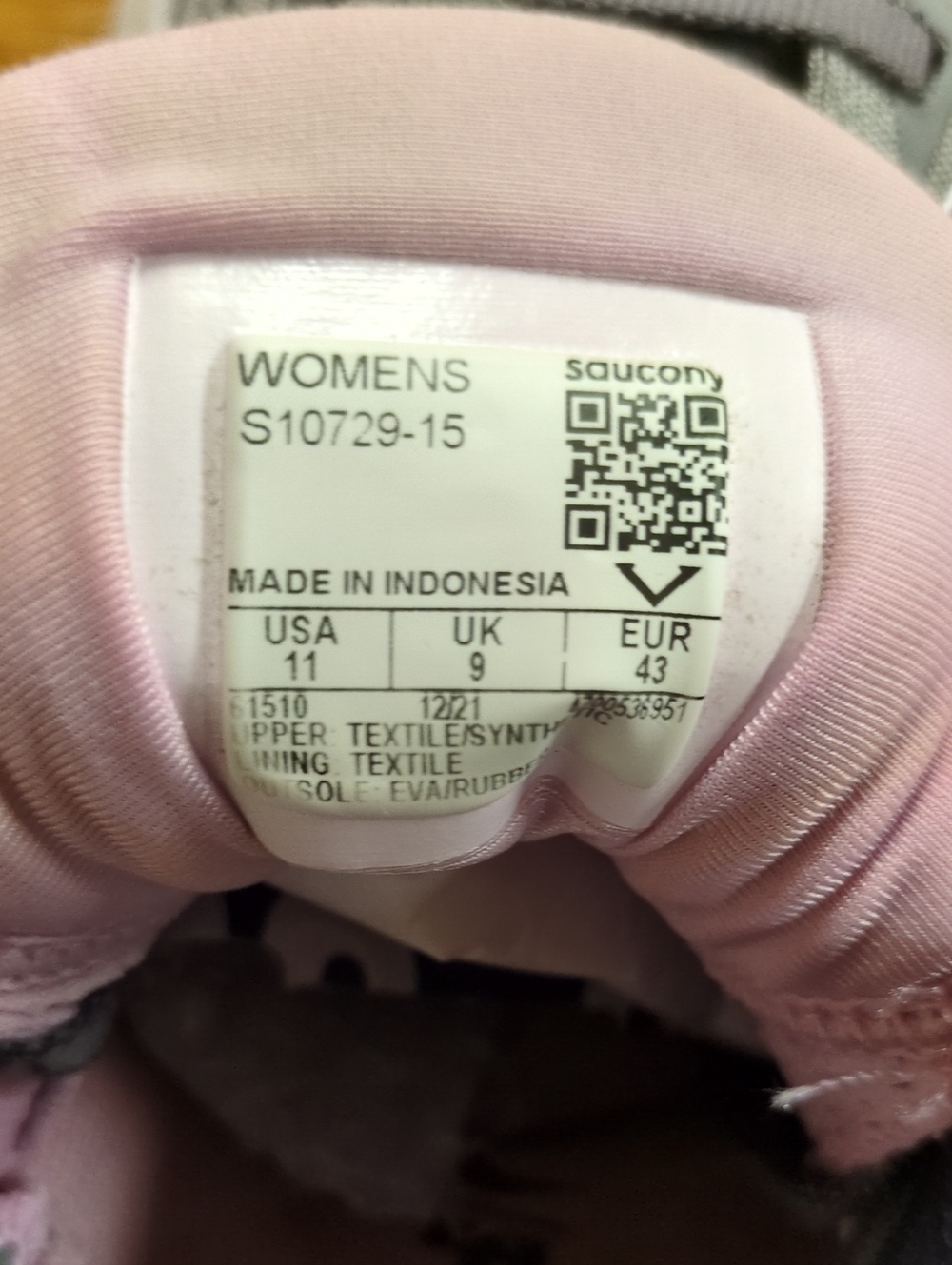 Saucony Ride 15 Womens Running Shoes Gray Size 11 - Picture 12 of 13